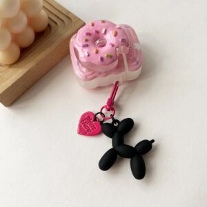 Cute Acrylic Balloon Dog Keychain - Image 6