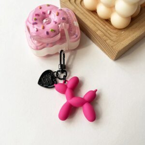 Cute Acrylic Balloon Dog Keychain - Image 4