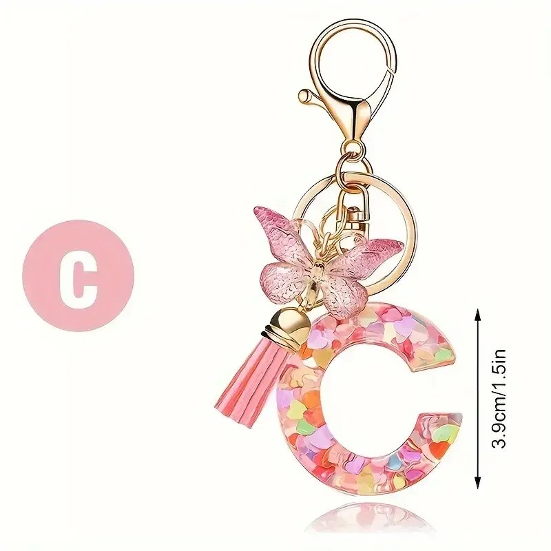 A-Z Letter Keychain – Metal Pendant, Car & Bag Charm, Gift Jewelry A-Z Letter Keychain – Metal Pendant, Car & Bag Charm, Gift Jewelry
