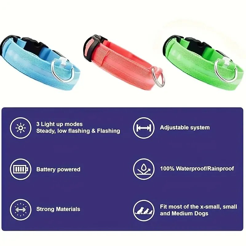 LED Nylon Dog Leash & Collar LED Nylon Dog Leash & Collar