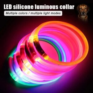 LED USB Rechargeable Dog Collar - Image 3