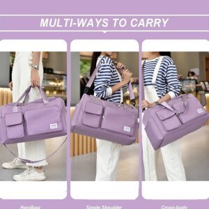 Large Travel Duffle Bag with Shoe Compartment - Image 6