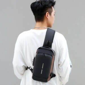 Men's Anti-Theft Crossbody Bag with USB Charging - Image 5