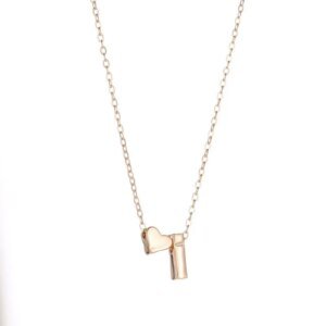 Dainty Heart Initial Necklace - Image 3