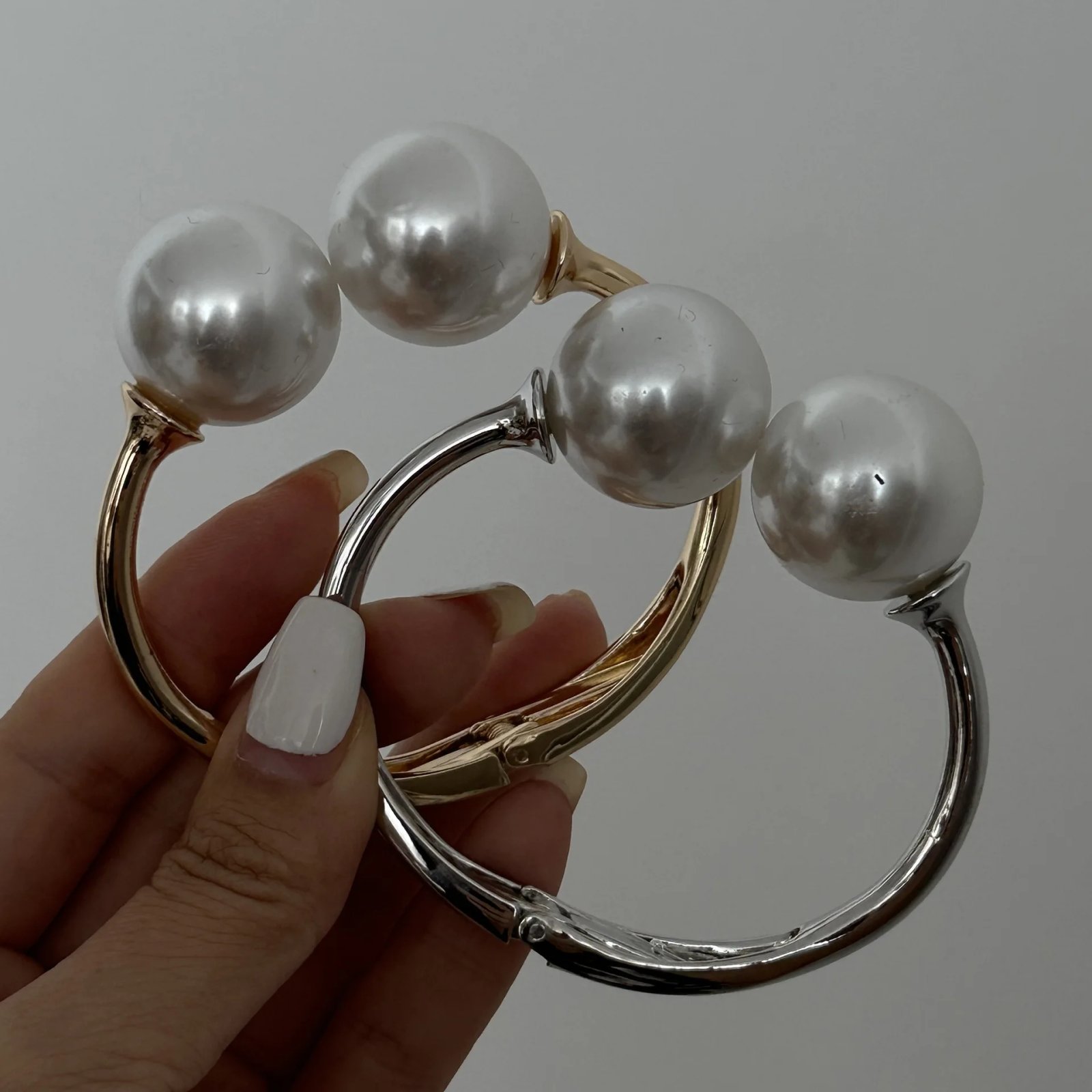 Vintage Pearl Wide Cuff Bracelet Vintage Pearl Wide Cuff Bracelet