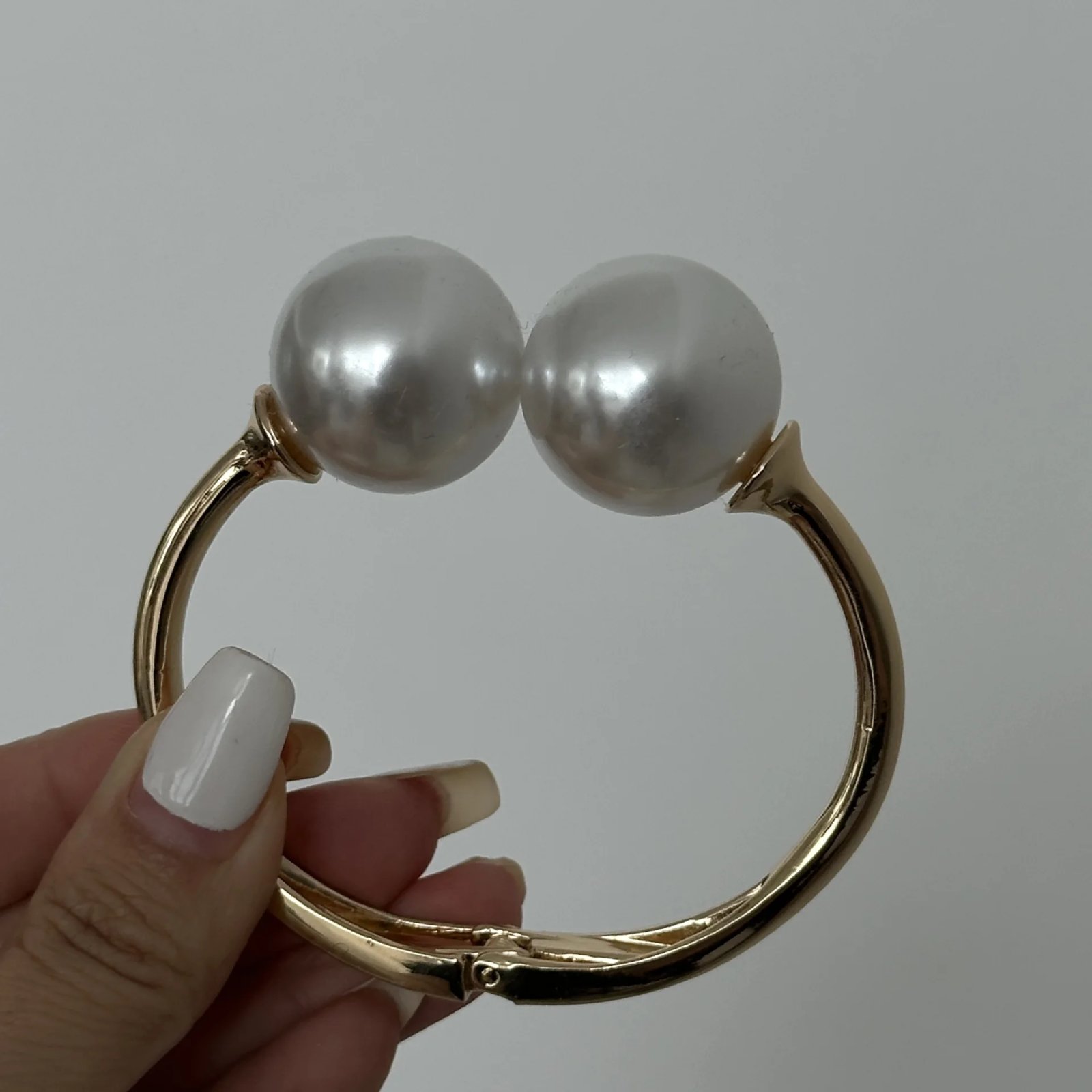 Vintage Pearl Wide Cuff Bracelet Vintage Pearl Wide Cuff Bracelet