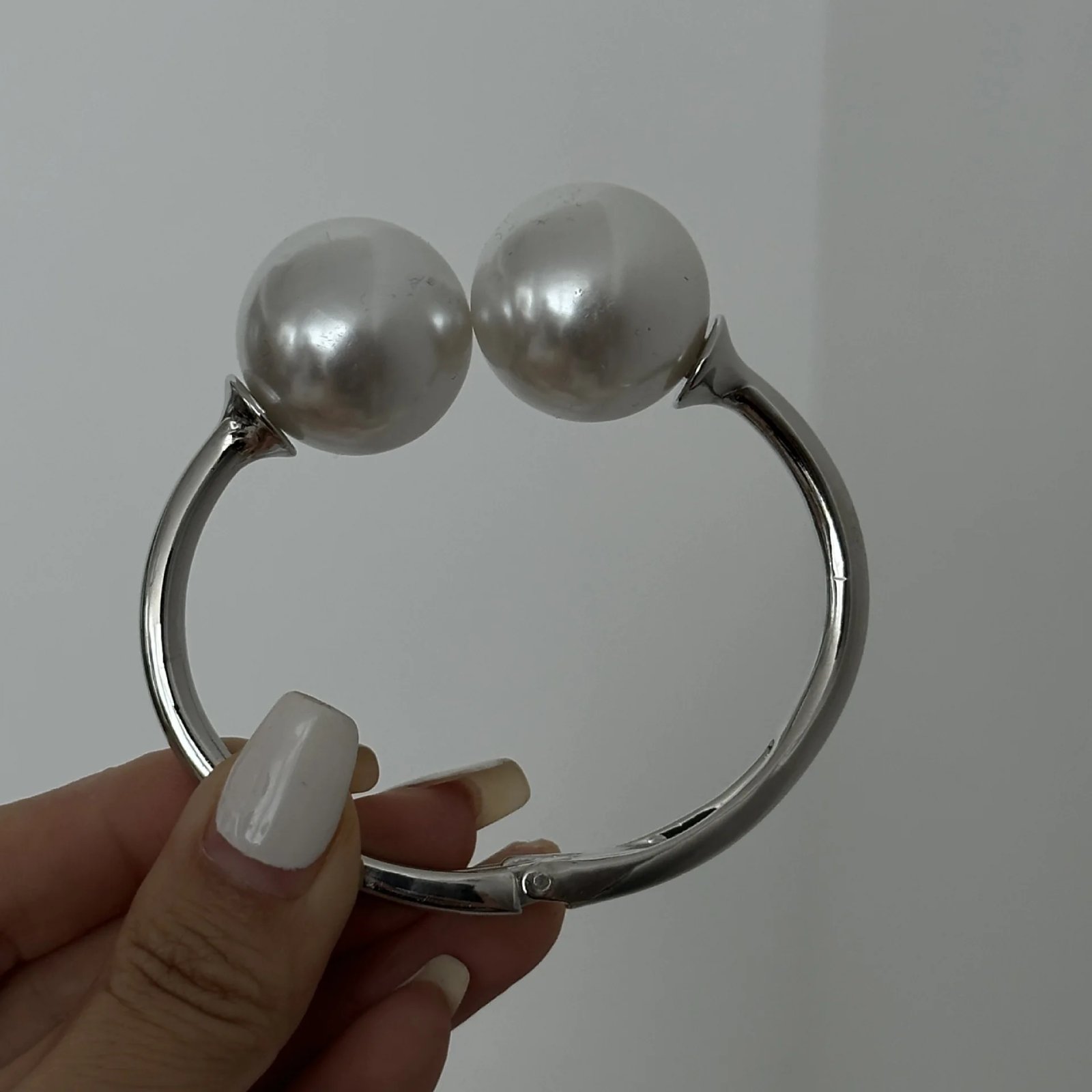 Vintage Pearl Wide Cuff Bracelet Vintage Pearl Wide Cuff Bracelet