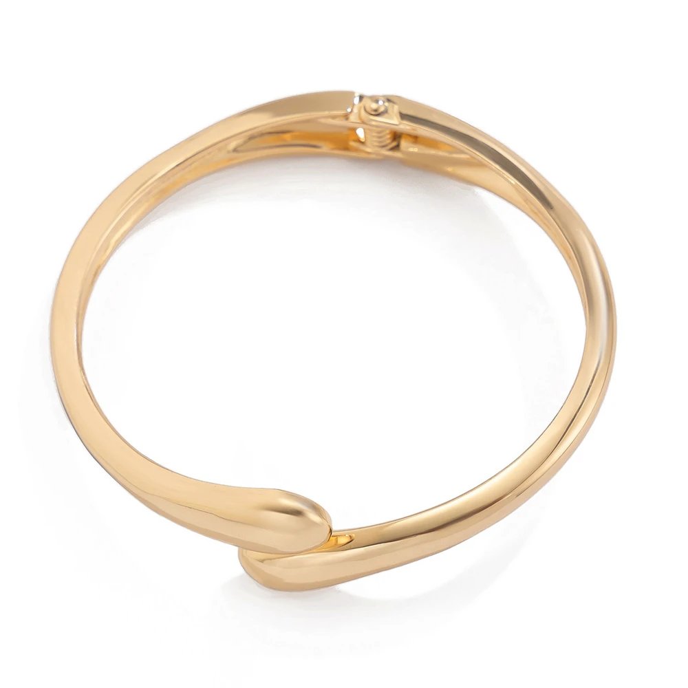 Wide Twisted Metal Bangle for Women Wide Twisted Metal Bangle for Women
