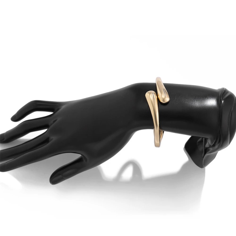 Wide Twisted Metal Bangle for Women Wide Twisted Metal Bangle for Women