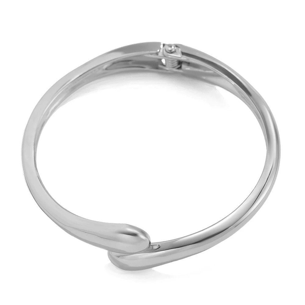 Wide Twisted Metal Bangle for Women Wide Twisted Metal Bangle for Women