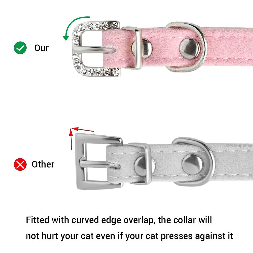 Personalized Soft Velvet Cat Collar Personalized Soft Velvet Cat Collar