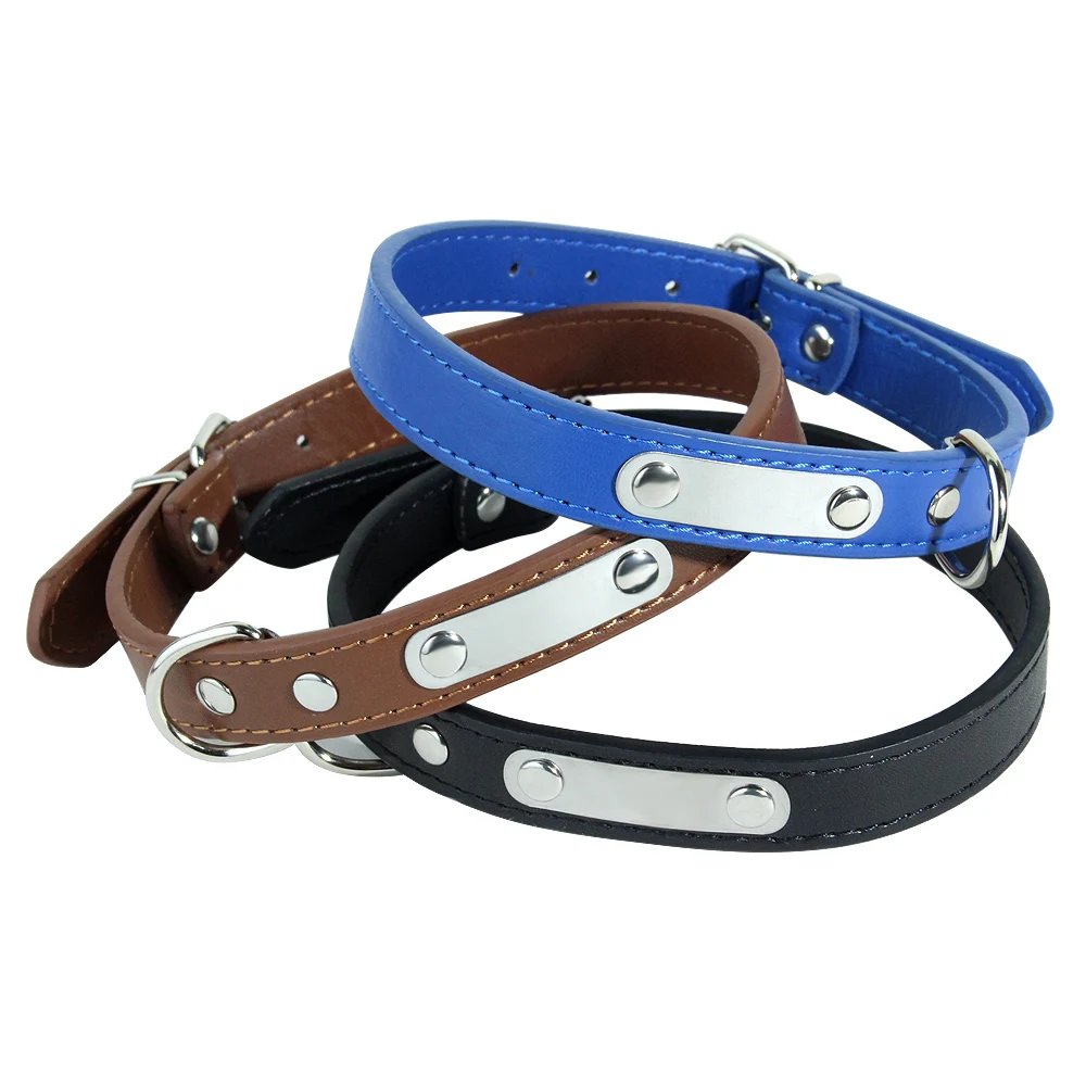 Customized PU Leather Dog Collar Customized PU Leather Dog Collar