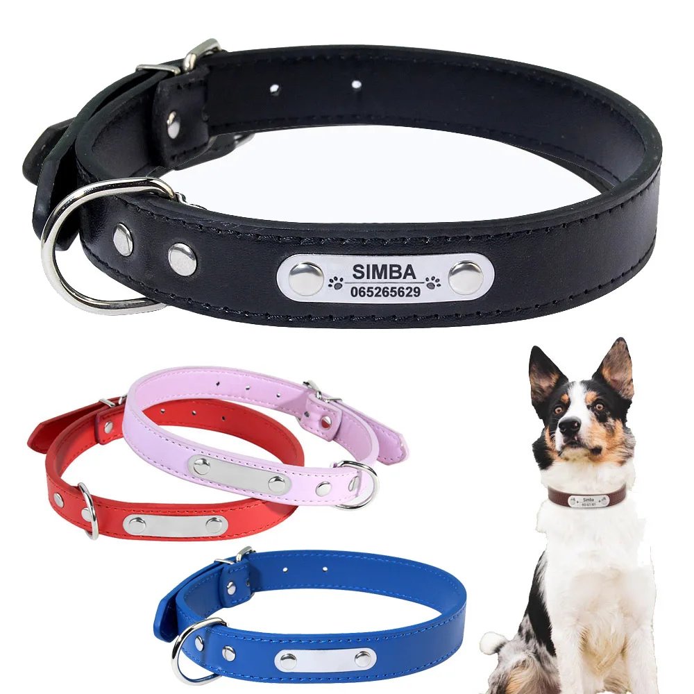 Customized PU Leather Dog Collar Customized PU Leather Dog Collar