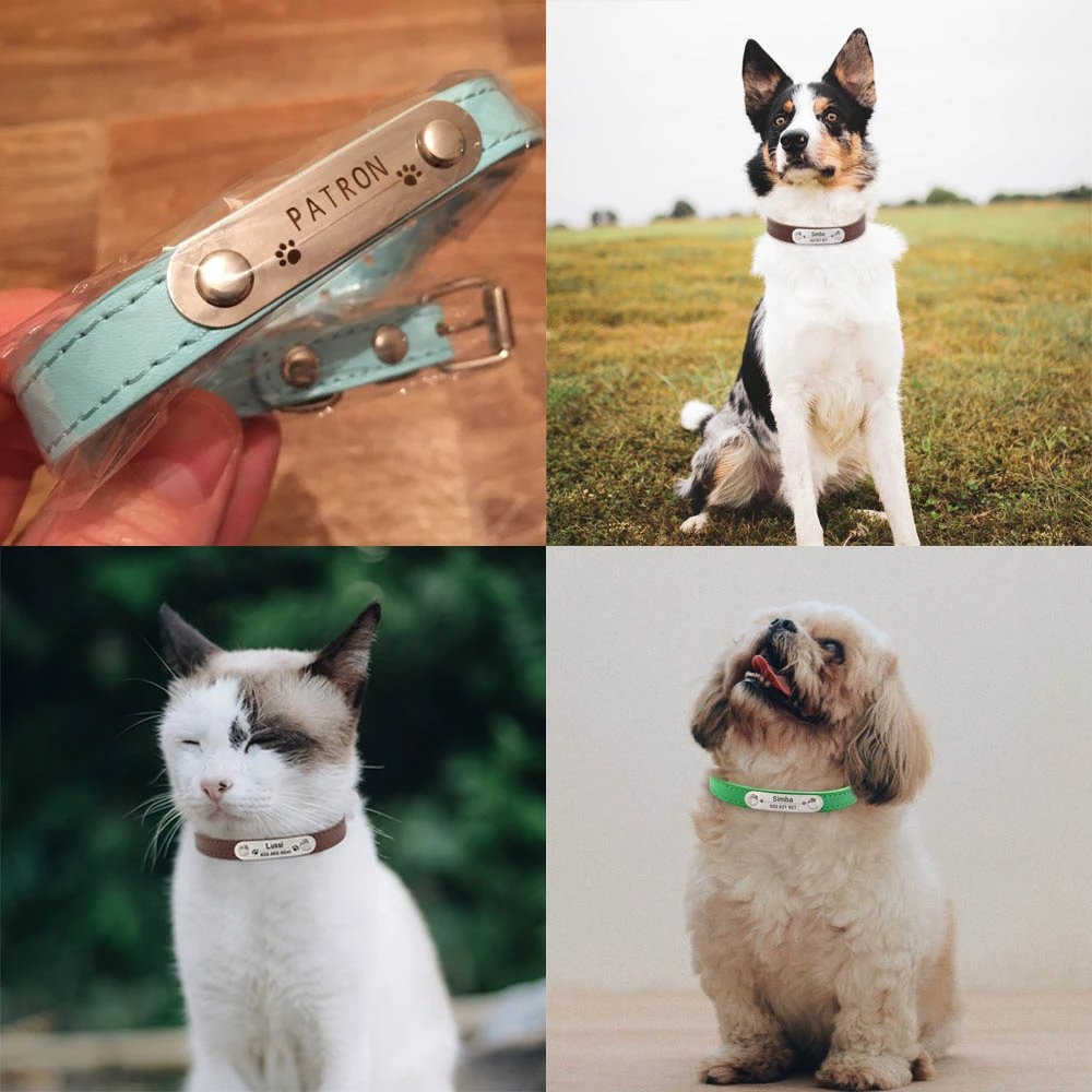 Customized PU Leather Dog Collar Customized PU Leather Dog Collar