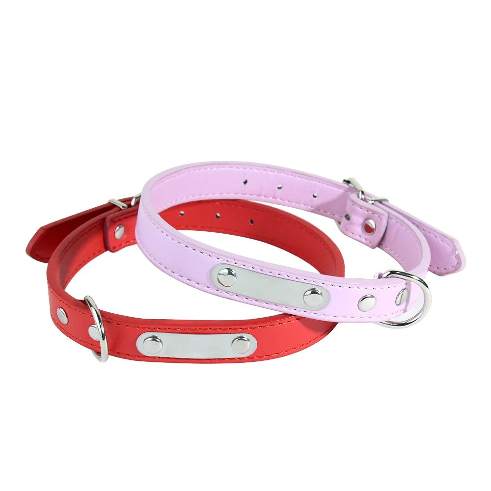 Customized PU Leather Dog Collar Customized PU Leather Dog Collar