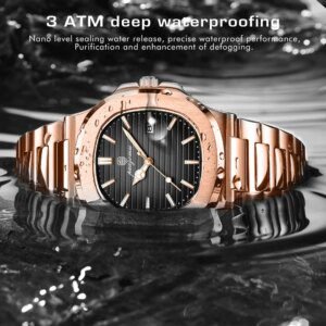 Luxury Men's Stainless Steel Quartz Watch - Image 5