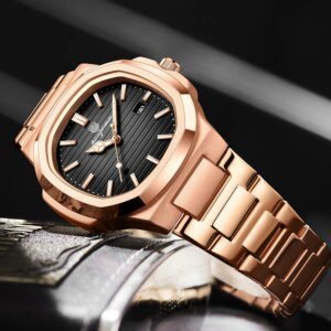 Luxury Men's Stainless Steel Quartz Watch - Image 3
