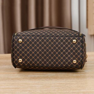 Luxury Check Print Bucket Bag - Image 5