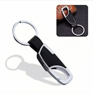 Leather Splicing Waist Hanging Car Keychain - Image 2
