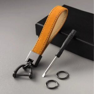 Luxury Genuine Leather Keychain - Image 3