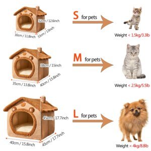 Cozy Cave Bed for Cats & Small Dogs - Image 3